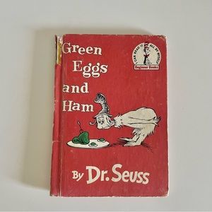1960 Vintage Green Eggs and Ham Dr Suess hardcover book